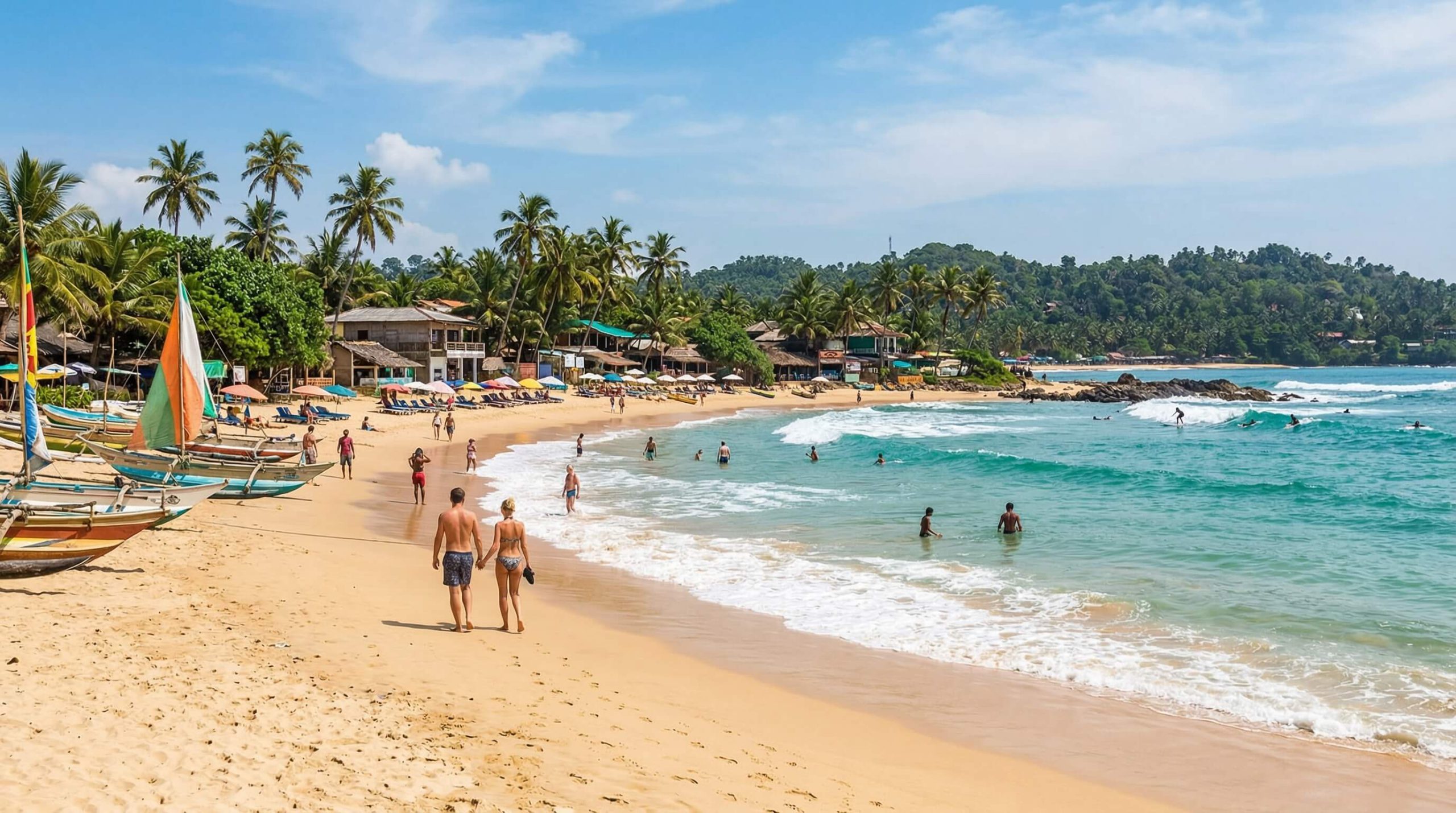 Hikkaduwa Beach Sri Lanka